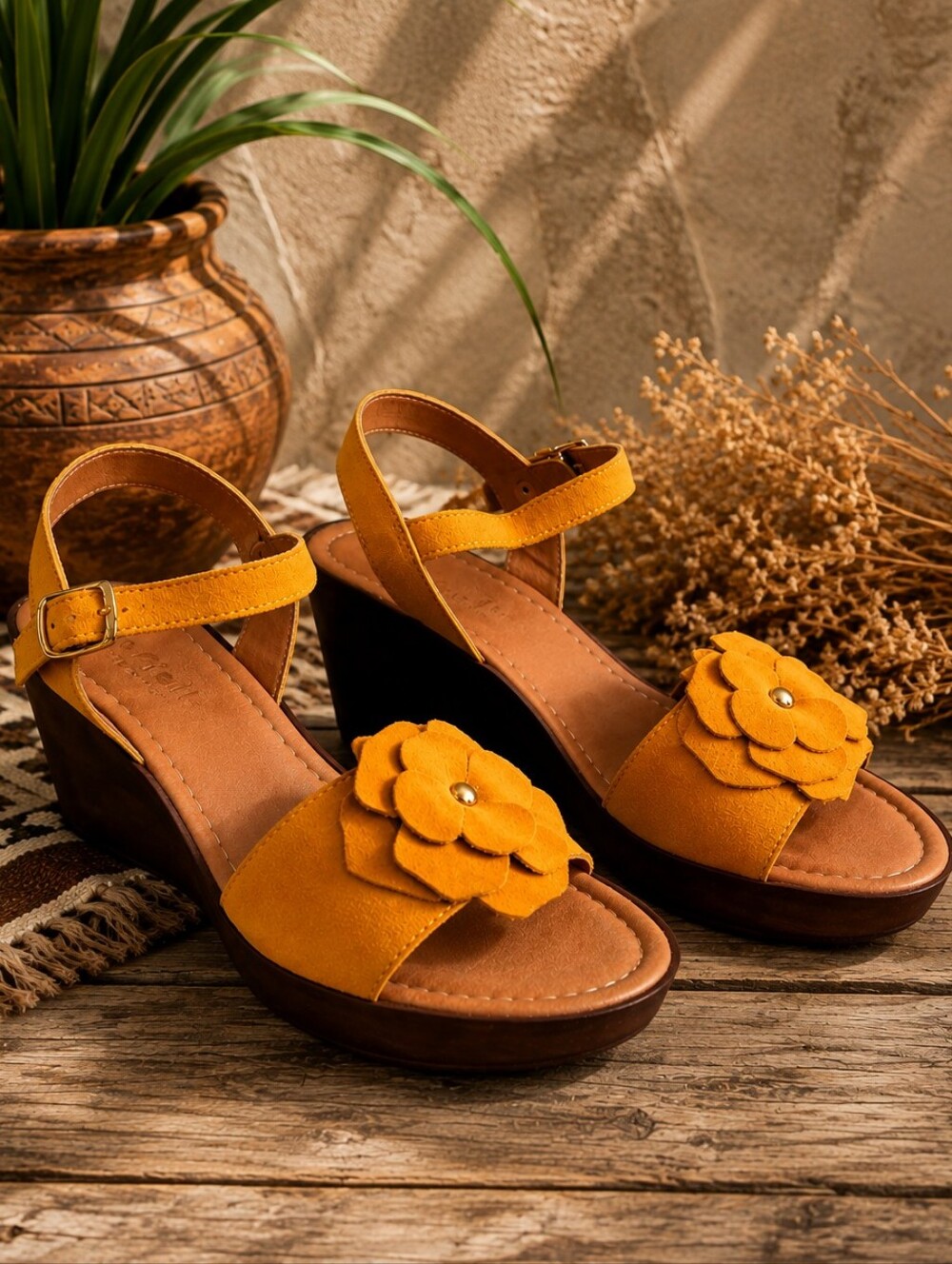 Italian Open Toed Suede Sandal